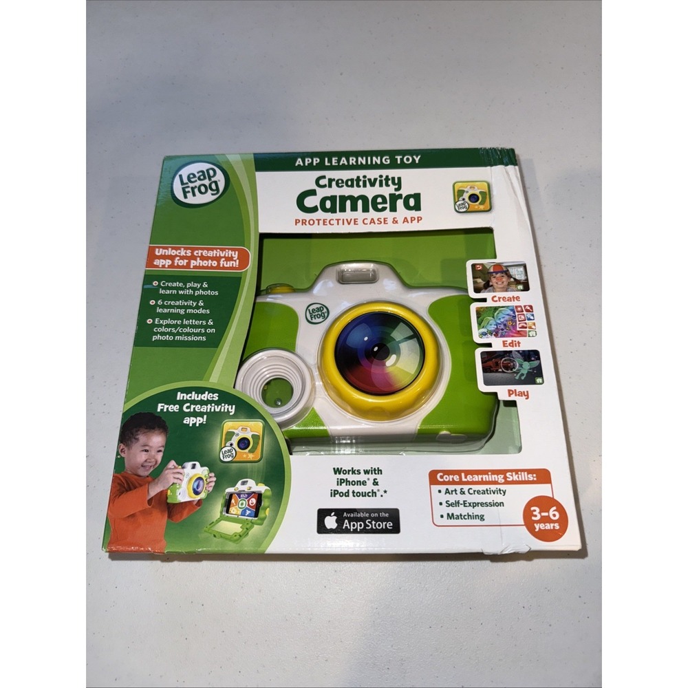 LeapFrog Creativity Camera Protective Case & App iPhone iPod Touch Green NIB